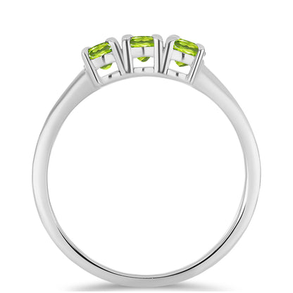 Ezüst Gyűrű Changbai Peridottal