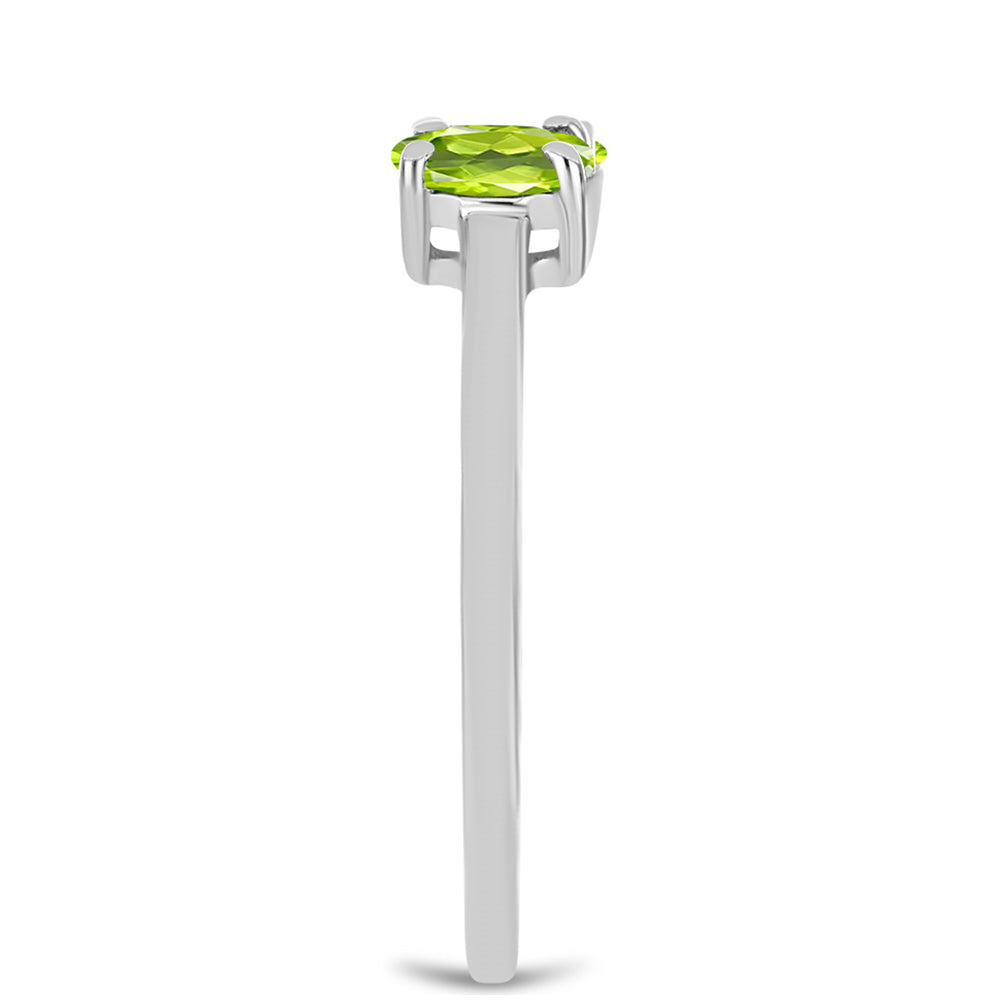 Ezüst Gyűrű Changbai Peridottal