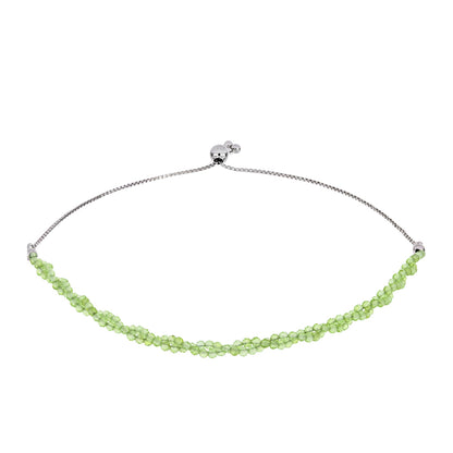 Ezüst Karkötő Changbai Peridottal