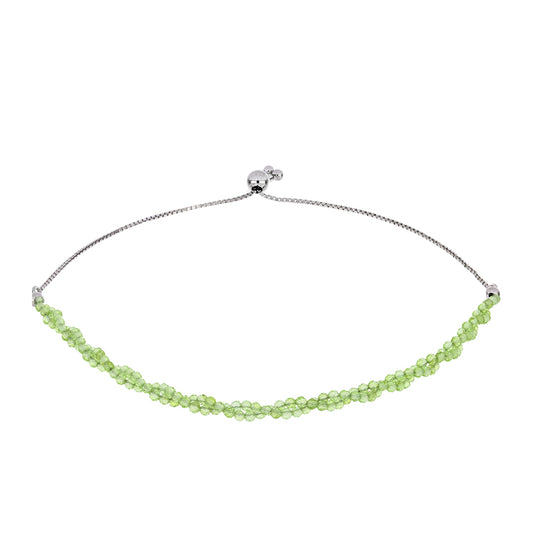 Ezüst Karkötő Changbai Peridottal