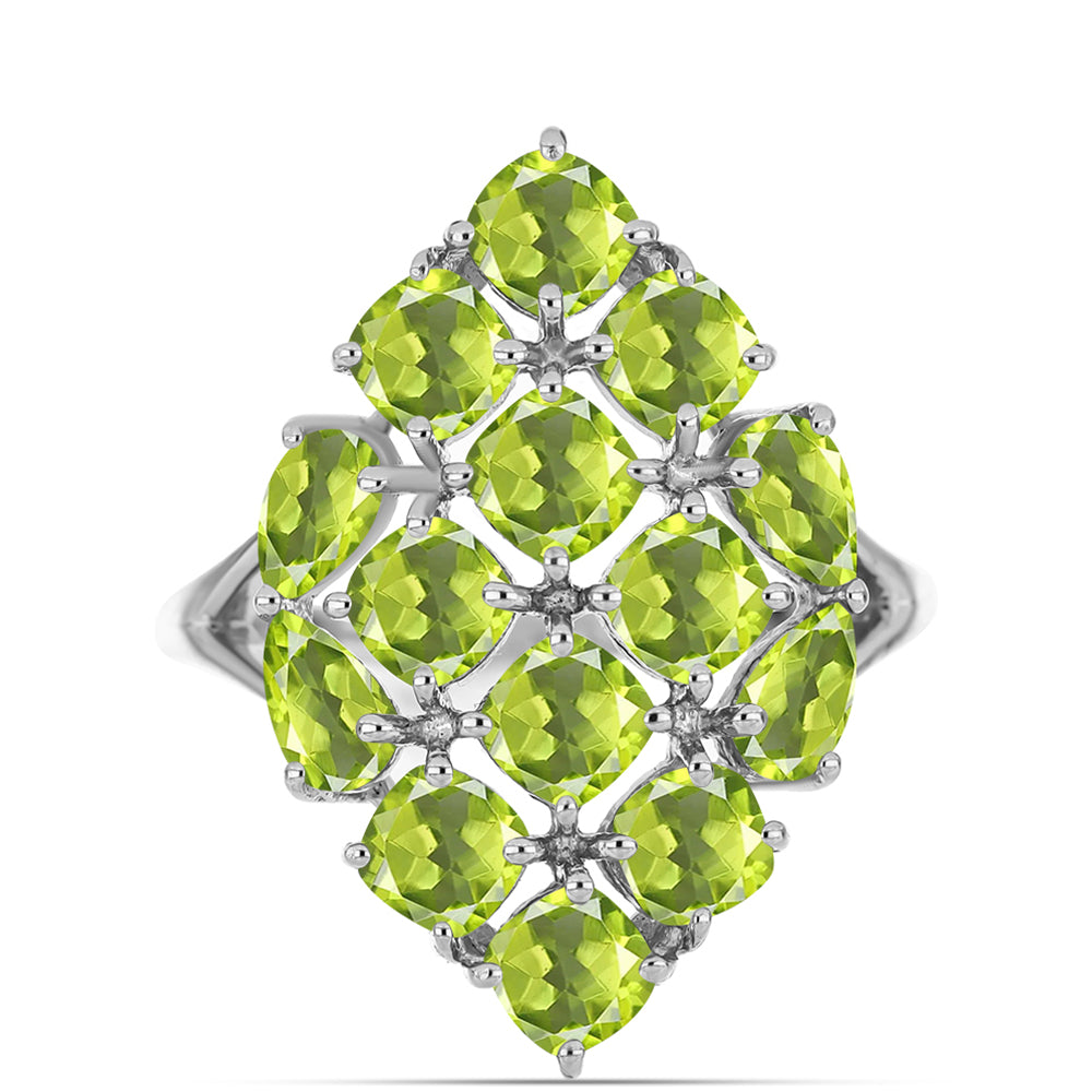 Ezüst Gyűrű Changbai Peridottal