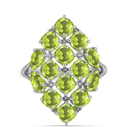 Ezüst Gyűrű Changbai Peridottal