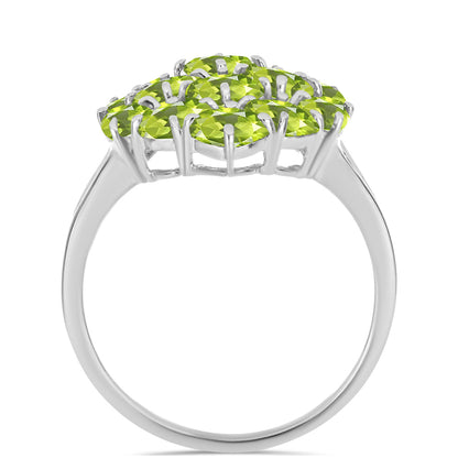 Ezüst Gyűrű Changbai Peridottal
