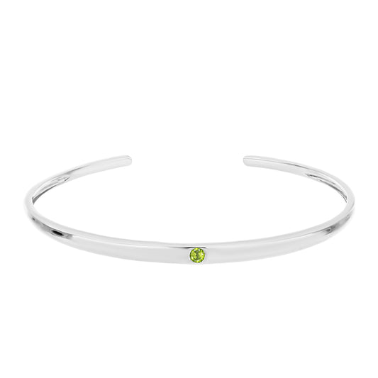 Ezüst Karperec Changbai Peridottal
