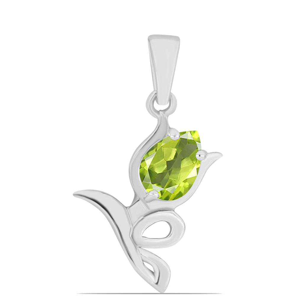 Ezüst Medál Changbai Peridottal