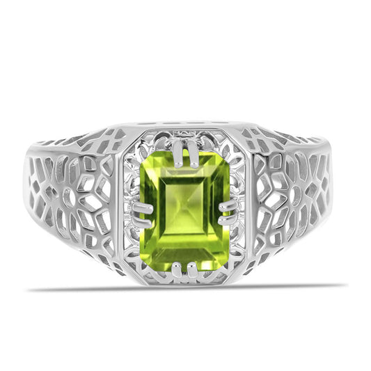 Ezüst Gyűrű Changbai Peridottal