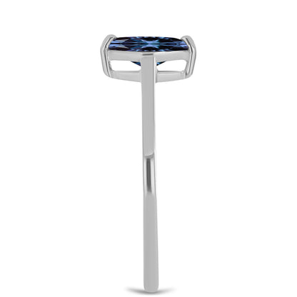 Ezüst Gyűrű "Császár Lila" Moissanite-tel