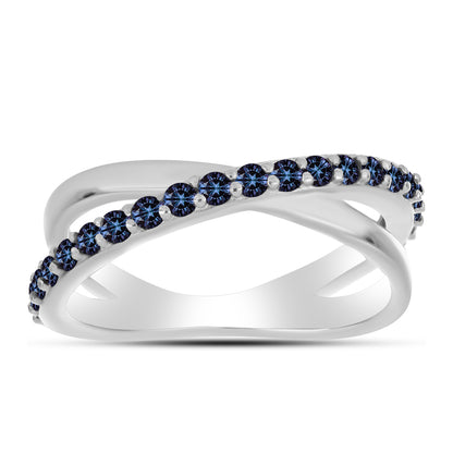 Ezüst Gyűrű "Császár Lila" Moissanite-tel