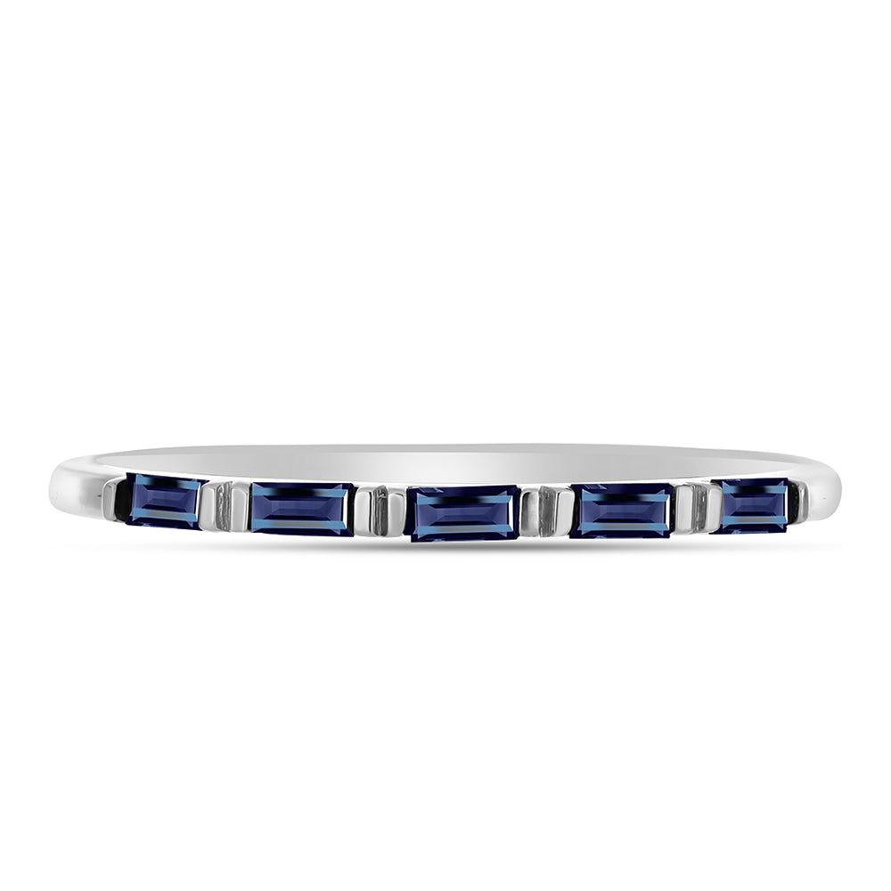 Ezüst Gyűrű "Császár Lila" Moissanite-tel