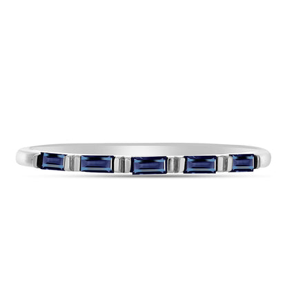 Ezüst Gyűrű "Császár Lila" Moissanite-tel