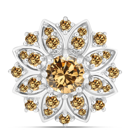 Ezüst Medál Pezsgő Moissanite-tal