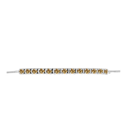 Ezüst Karkötő Pezsgő Moissanite-tal