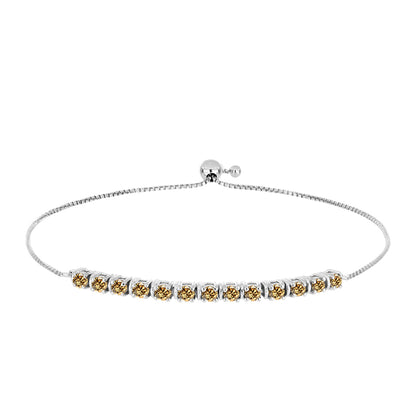Ezüst Karkötő Pezsgő Moissanite-tal