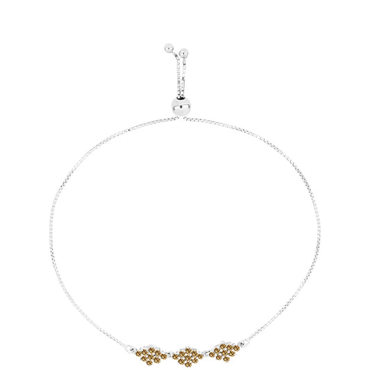 Ezüst Karkötő Pezsgő Moissanite-tal