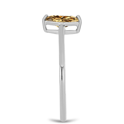 Ezüst Gyűrű Pezsgő Moissanite-tal