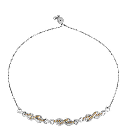 Ezüst Karkötő Pezsgő Moissanite-tal