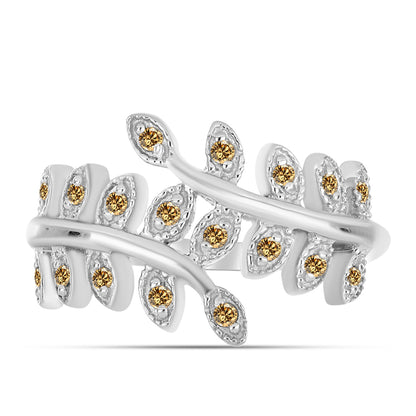 Ezüst Gyűrű Pezsgő Moissanite-tal