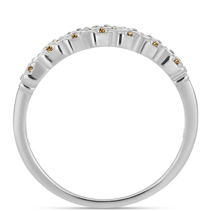 Ezüst Gyűrű Pezsgő Moissanite-tal