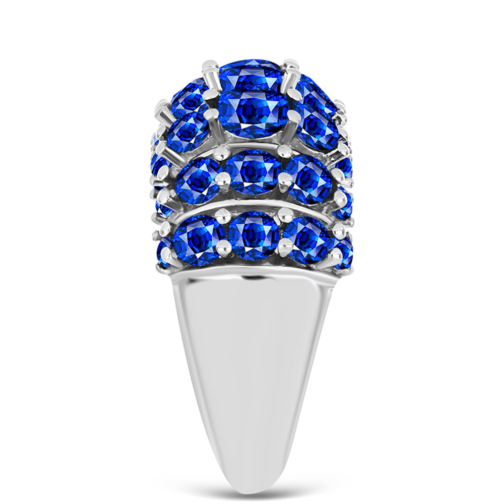 Ezüst Gyűrű Ausztrál Kék Zafírral