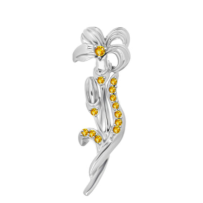 Ezüst Bross Rio Golden Citrinnel