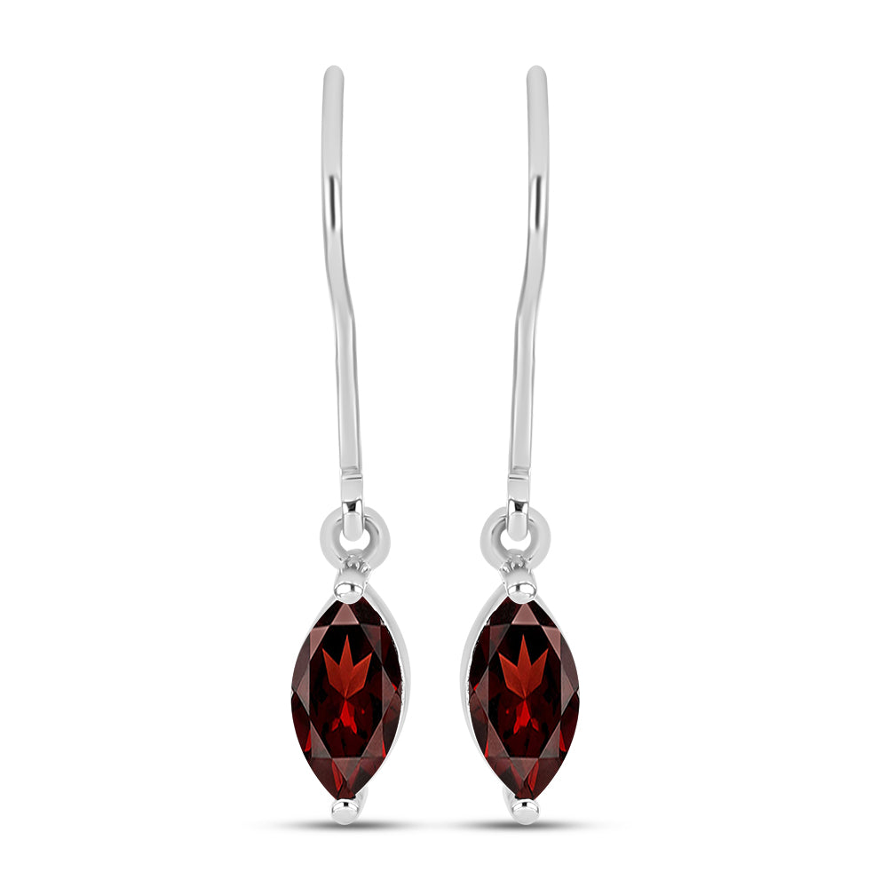 Ezüst Fülbevaló Barton Gránáttal