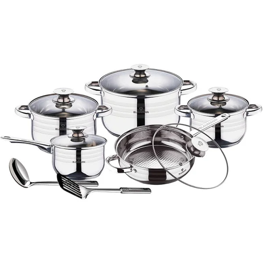 Blaumann Gourmet Line 21107, 10 részes rozsdamentes acél konyhai főzőkészlet