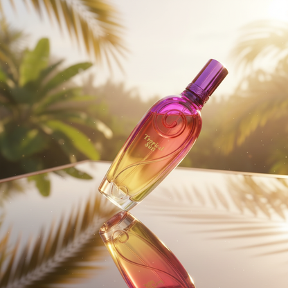 100 ml Eau de Perfume "TROPICAL SUN"  Gyümölcsös Pézsma Illat Nőknek