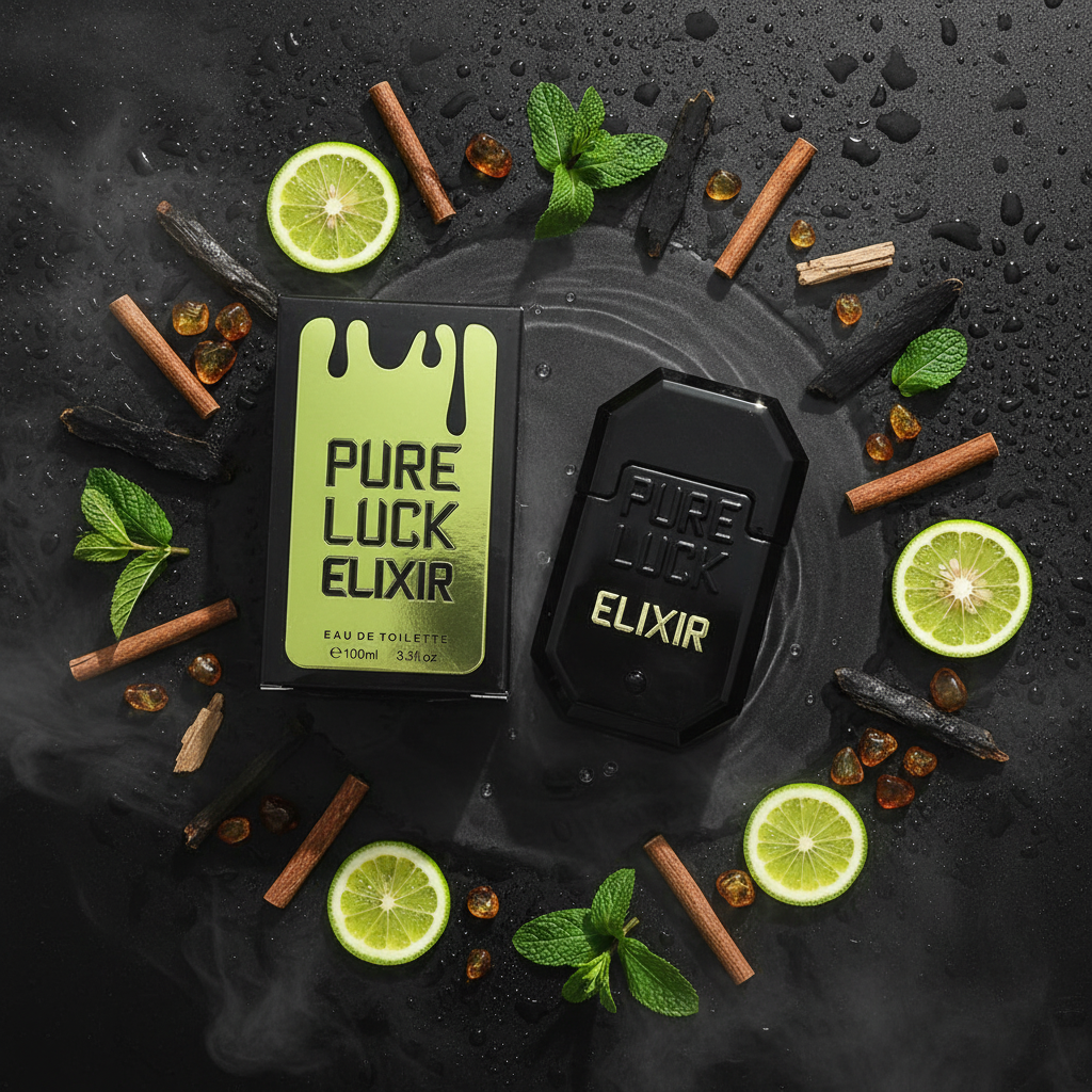 EDT 100 ml "Linn Young - Pure Luck Elixir" – fás-aromás illat