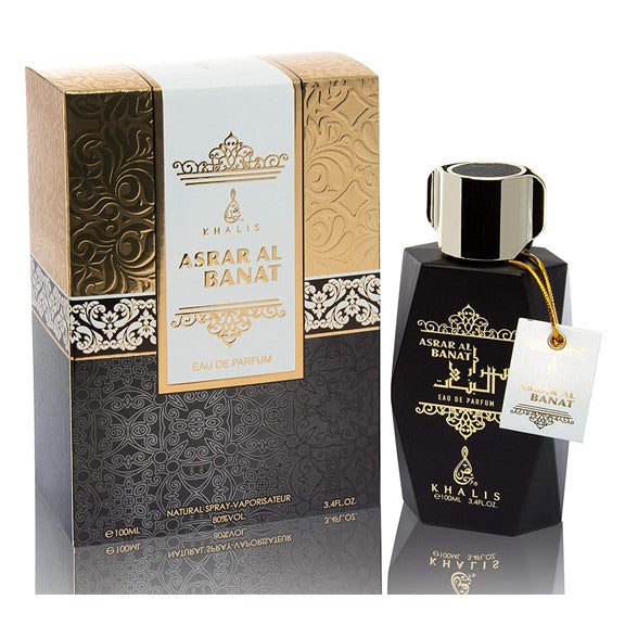 100 ml Eau de Perfume ASRAR AL BANAT Fás Pézsmás Illat Férfiaknak