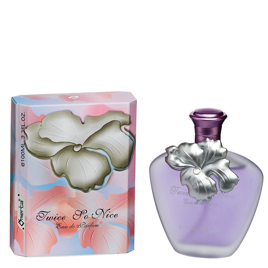 100 ml Eau de Perfume "TWICE SO NICE" Virágos Fás Illat Nőknek