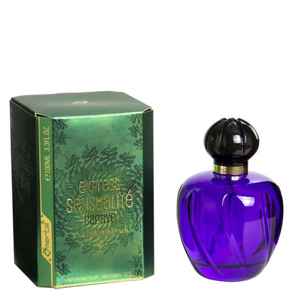 100 ml Eau de Perfume "EXPRESS SENSUALITE CAPTIVE" Gyümölcsös Virágos Illat Nőknek