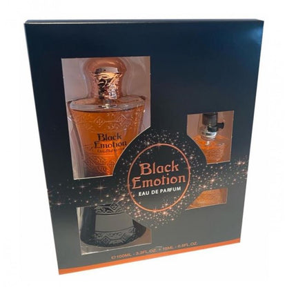 100 ml + 15 ml Eau de Perfume "BLACK EMOTION" Keleti - Vaníliás Illat Nőknek