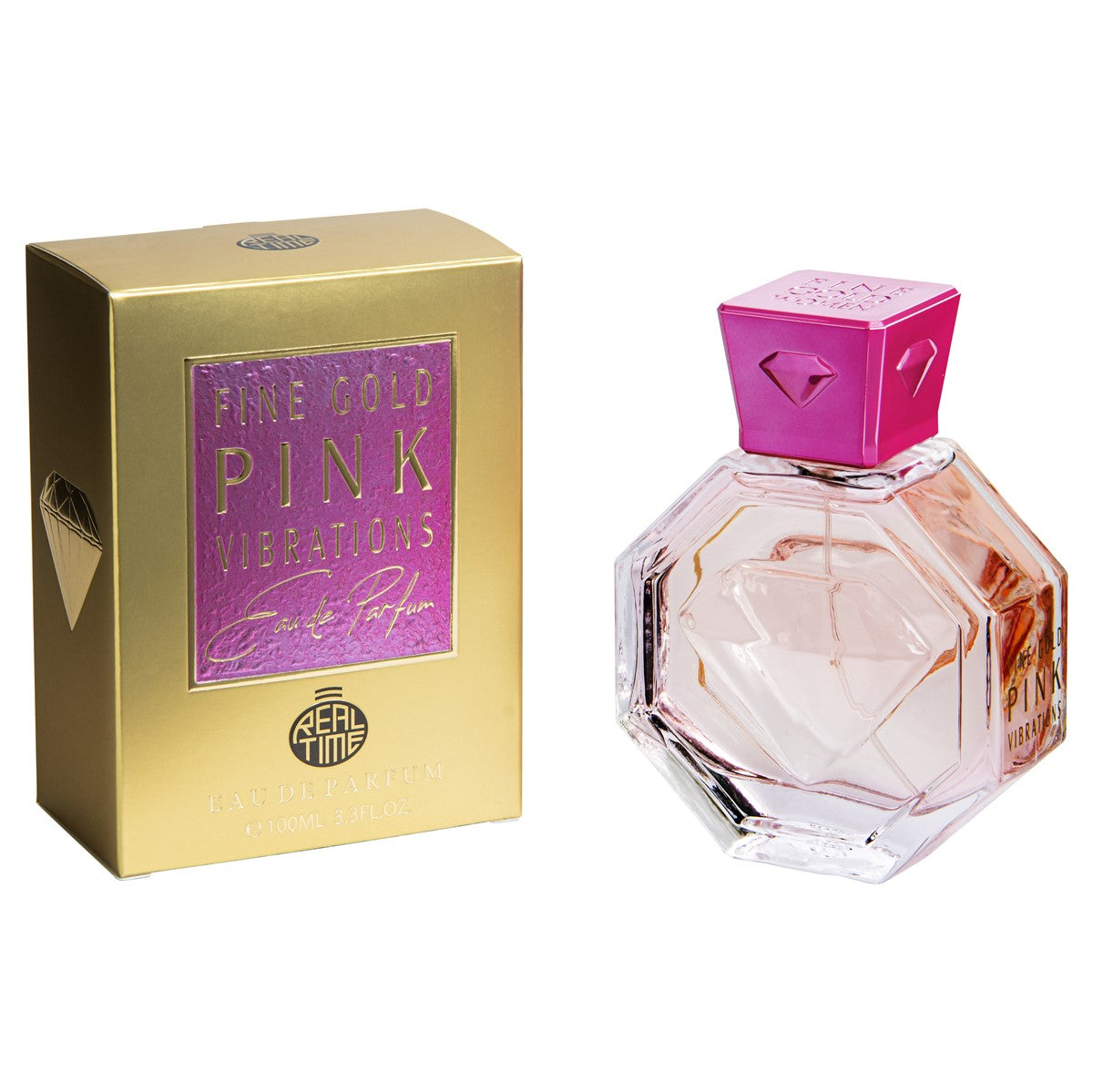 100 ml Eau de Parfum  "Fine Gold Pink Vibration" Gyümölcsös - Citrusos Illat Nőknek